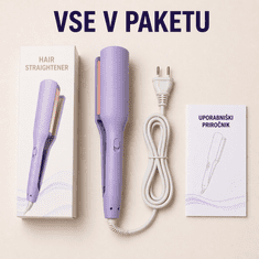 VIVVA® Kodralnik za lase, Beach Waves kodri, Oblikovanje las (Vijolična, 29 x 6 cm) | BELLELUX