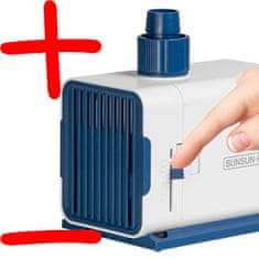 shumee SunSun YQP 2500 - 2-v-1 vodna črpalka z regulacijo moči in nizkim potopnim pretokom 2500 l/h