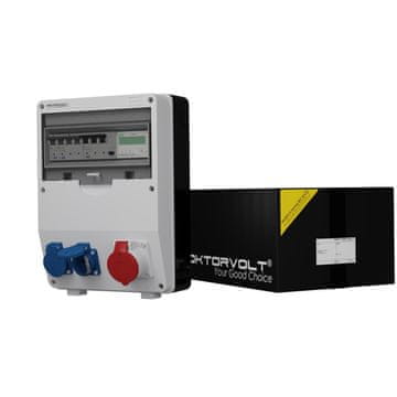 shumee Razdelilna omarica za stavbe Merilnik 3F TD-S/FI 16A 2x230V Schuko Doktorvolt 2510