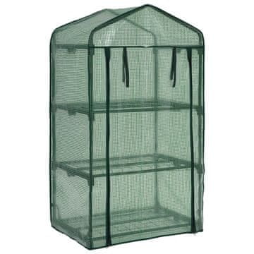shumee TG71366 mini balkonske police za rastlinjake, folija za setev, herbarij 125x69x49