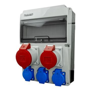 shumee Gradbena razdelilna omarica 32A 16A 3x230V z vtičnicami Bals WK-4304-D