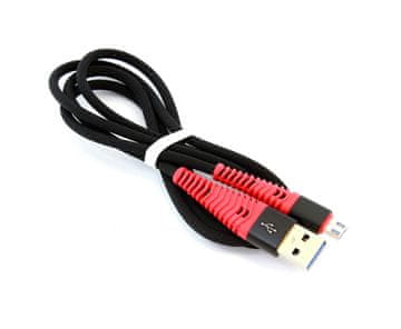 33 KK21N Hitri polnilni kabel micro USB z najlonsko pletenico 1 m