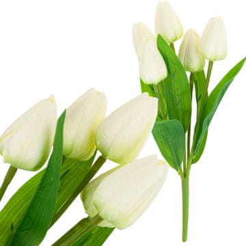 TOP GIFT CV31225-1 šopek tulipanov čudoviti tulipani AS LIFE cvetovi tulipanov beli ecru X5