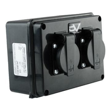 shumee Hermetična omarica z vtičnicami 230V zunanja/zunanja 160x120x95 IP54 Schuko 6.82105 ML 9573