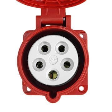 shumee Ravna CEE vtičnica 400V 32A/5P 75x75 mm VDE TP Electric 8866