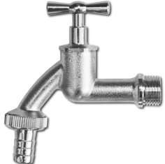 shumee Vrtna pipa iz medenine 3/4" GZ 1" s 3/4" cevnim priključkom Bradas 3127