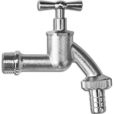 shumee Vrtna pipa iz medenine 3/4" GZ 1" s 3/4" cevnim priključkom Bradas 3127