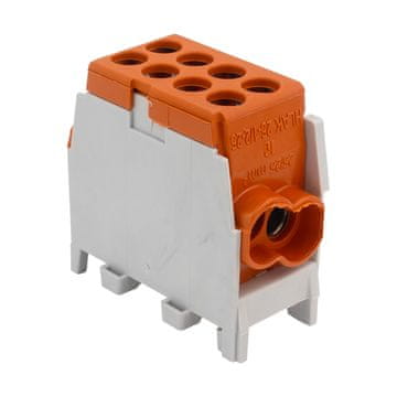 shumee Razdelilna odcepna sponka HLAK 25-1/2/25 M2 rjav mostiček 1P 1,5-25 mm2 Pollmann 2080191