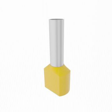 shumee 10 kosov 2x6/14mm dvojno izoliranih ferule rumenih TE6014 Elpromet 0392