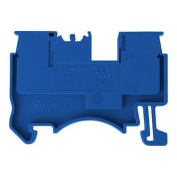 shumee Priključni blok za tirnico, moder, 4 mm2, 1P, UL 5620