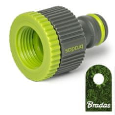 Bradas 2-V-1 PRIKLJUČEK ZA PIPO GW 3/4" - 1/2" REDUKCIJSKI ADAPTER ZA VRTNO CEV