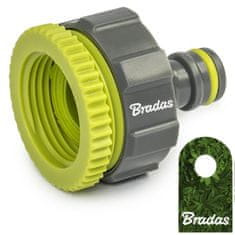 Bradas 2-V-1 PRIKLJUČEK ZA PIPO GW 1" - 3/4" REDUKCIJSKI ADAPTER ZA VRTNO CEV