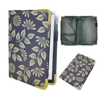 shumee Usnjena torba za zvezek z denarnico A5 za natakarja