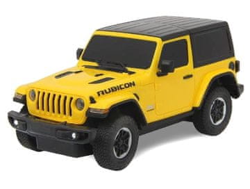 shumee Jeep Wrangler JL avtomobil na daljinsko upravljanje v merilu 1:24 Rastar 79500, rumene barve