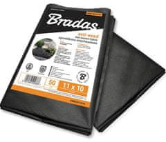 Bradas ČRNI AGROTEKSTILNI PROTIPLEVNI ZASTOJ ZA MALČENJE 50G/M2 1,6X10 M