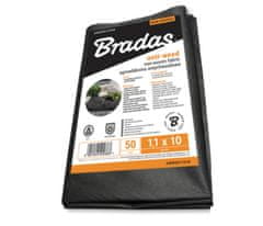 Bradas ČRNI AGROTEKSTILNI PROTIPLEVNI ZASTOJ ZA MALČENJE 50G/M2 1,6X10 M