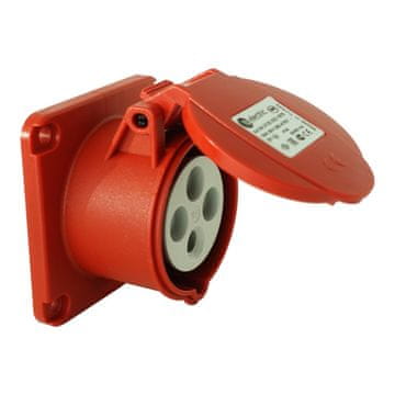 shumee Ravna vtičnica 400V 16A/4P 70x70 mm 9498