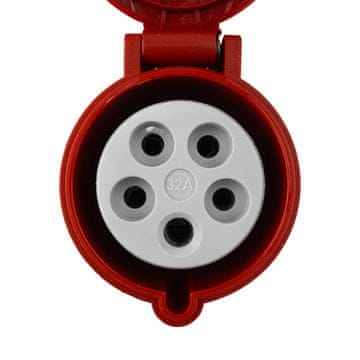 shumee Ravna CEE vtičnica 400V 32A/5P 70x70 mm VDE TP Electric