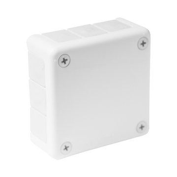 shumee 041-01 bela škatla brez priključkov z breznavojnimi kabelskimi uvodnicami 12-vhodne dimenzije/zunanje dimenzije 98x98x42 mm IP55 ViPlast 3689