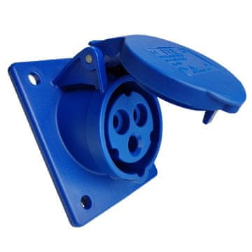 shumee PCE Kotna vtičnica 16A 3P 230V 6h modra IP44 TWIST 413-6 8372