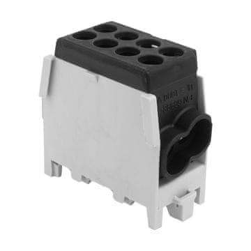 shumee Razdelilna odcepna sponka HLAK 25-1/2/25 M2 črni mostiček 1P 1,5-25 mm2 Pollmann 2080192