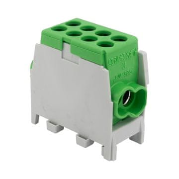 shumee Razdelilna odcepna sponka HLAK 25-1/2/25 M2 zeleni mostiček 1P 1,5-25 mm2 Pollmann 2080190