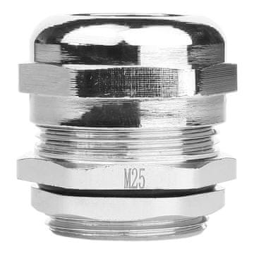 shumee Kabelska uvodnica M25 metrična 10,5–18 mm IP68 ponikljana medenina DGN 3190