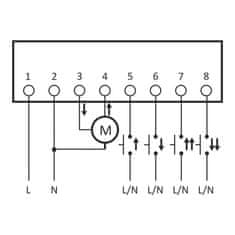shumee Krmilnik rolet STR-21 230V z dvema tipkama, nadometni / v kaseti rolet F&F 1511