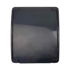 shumee ViPlast Koala enojna nadometna SCHUKO vtičnica IP44 črna 181‑05