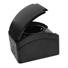 shumee ViPlast Koala enojna nadometna SCHUKO vtičnica IP44 črna 181‑05