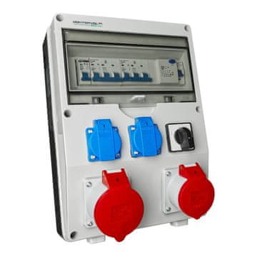 shumee Razdelilna omarica za stavbe 32A/5P 16A/5P zaščitena z erbetko 2x230V Doktorvolt ECO-S/FI