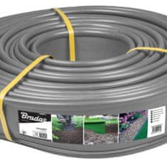 Bradas RAVNI ROB VRTNE TRATE 18 M X 12,5 CM SIVA