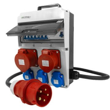 shumee Gradbena razdelilna omarica CAS 3x230V 32A16A Doktorvolt DV-8133-F