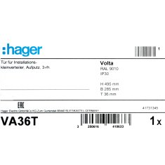 shumee Vrata za nadometne razdelilne omarice Hager Volta leva kovinska za notranjo uporabo VA36T