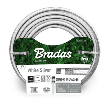 shumee Vrtna cev 1/2" 20 m NTS BELA SREBRNA WWS1/220 BRADAS 5335