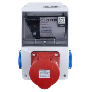 shumee Gradbena razdelilna omarica XS 32A 2x230V brez zaščite IP44, vtičnice Doktorvolt DV-5084-D
