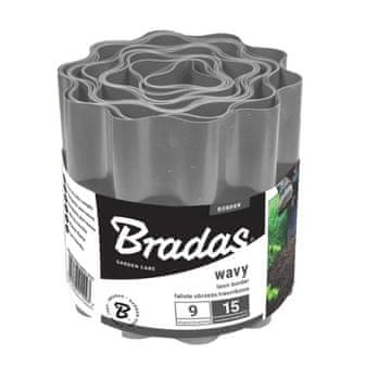 shumee Valovita palisada za obrobo trate 9m x 15cm siva 2258