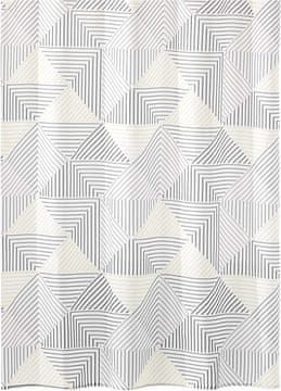 shumee Zaščitna črtasta zavesa za tuš 183x183 cm