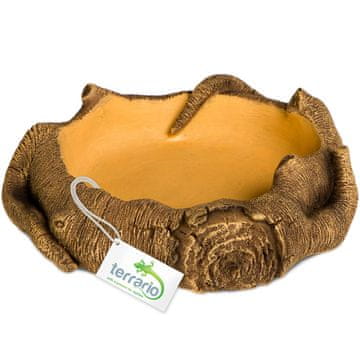 shumee Terrario rustikalna lesena posoda - terarijska posoda 12x12x3,5 cm