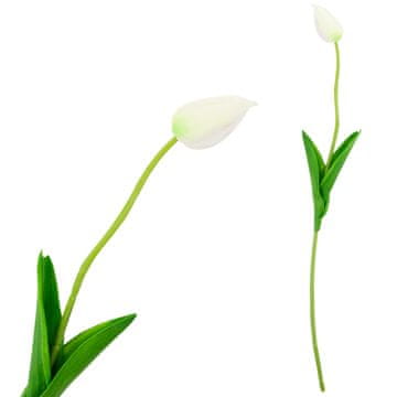 TOP GIFT CV26799-1 umetni gumirani tulipan bel čudovit kot življenje penasti tulipani osrednji okras