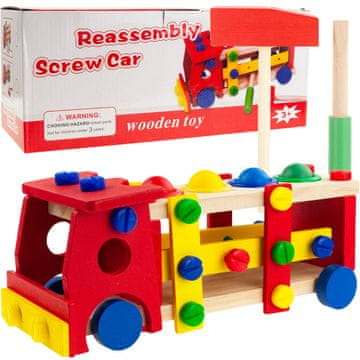 TOP GIFT 2320 leseni avto tovornjak velik avto ZA vijačenje blokov kladivo sorter
