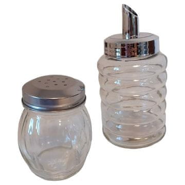 shumee Set za namizno solnico 130 ml + kristalni sladkor
