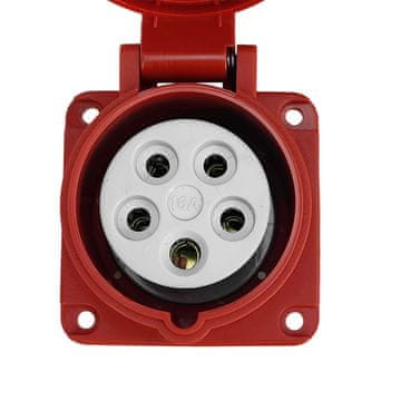 shumee Ravna CEE vtičnica 400V 16A/5P 75x75 mm TP Electric 8828