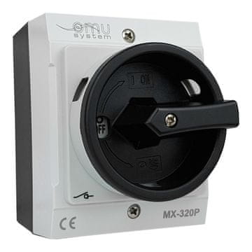 shumee Trifazno stikalo, odmično stikalo, 3x20A, 4kW, v sivem ohišju, IP65, MX-320P XBS