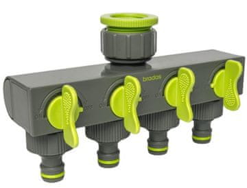 shumee 4-smerni razdelilnik z ventili LE-3033 BRADAS 0880