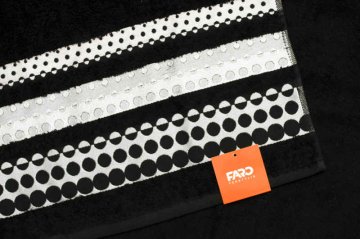 shumee Ręcznik Silver 70x140 czarny Faro