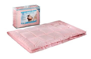 shumee Kołdra antyalergiczna 160x200 Aksamitna różowa 1,4kg 100% microfibra