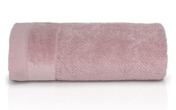 shumee Ręcznik Vito 100x150 różowy pudrowy frotte bawełniany 550 g/m2