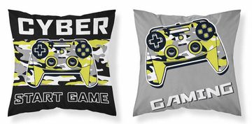 shumee Poszewka dziecięca 40x40 szara czarna gaming MF 24 Kids 114