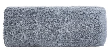 shumee Ręcznik Palermo 70x140 niebieski frotte z efektem boucle 530 g/m2 Terra Collection